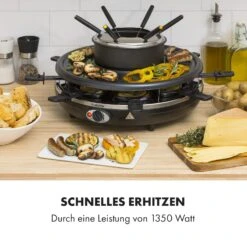 Fonduelette Raclette Und Fondue 1350W 1 Liter 38 Cm Ø Für 8 Personen -Klarstein Verkaufsgeschäft 10034138 de 0005 logo