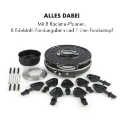 Fonduelette Raclette Und Fondue 1350W 1 Liter 38 Cm Ø Für 8 Personen -Klarstein Verkaufsgeschäft 10034138 de 0006 logo