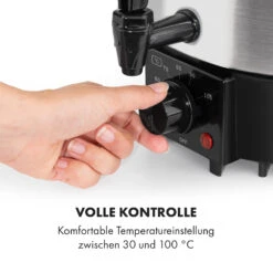 Biggie Eco Einkochautomat & Getränkespender 1000W 30-100°C Zapfhahn 9l -Klarstein Verkaufsgeschäft 10034147 de 0003 logo