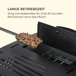 Energiewende Pelletofen 5/10 KW 5 Stufen Timer 18kg 250m³ Fernbedienung Schwarz -Klarstein Verkaufsgeschäft 10034153 de 0006 logo