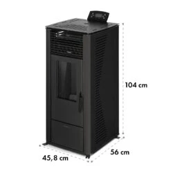 Energiewende Pelletofen 5/10 KW 5 Stufen Timer 18kg 250m³ Fernbedienung Schwarz -Klarstein Verkaufsgeschäft 10034153 yy 0009 logo