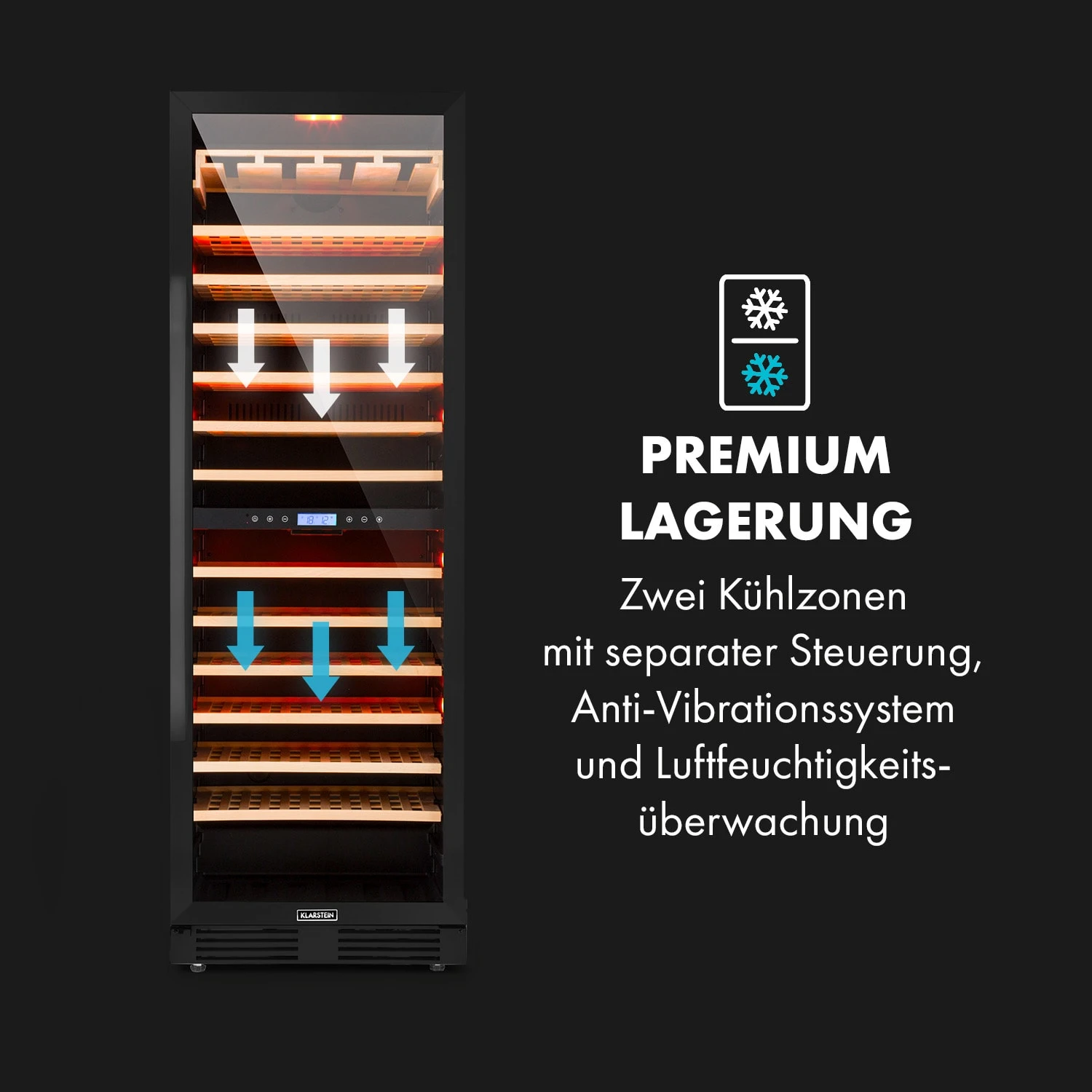 Vinovilla Grande 162 Built-in Duo Onyx Weinkühlschrank 425 Ltr 162 Fl. 9 Vinovilla Grande 162 Built-in Duo Onyx Weinkühlschrank 425 Ltr 162 Fl. – Bild 7