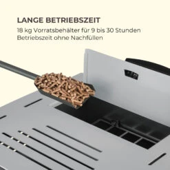 Energiewende Pelletofen 5/10 KW 5 Stufen Timer 18kg 250m³ Fernbedienung Grau -Klarstein Verkaufsgeschäft 10034181 de 0006 logo