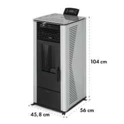 Energiewende Pelletofen 5/10 KW 5 Stufen Timer 18kg 250m³ Fernbedienung Grau -Klarstein Verkaufsgeschäft 10034181 yy 0009 logo