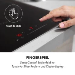 Delicatessa 3 Induktionskochfeld 3 Zonen 5800W Glaskeramik Schwarz -Klarstein Verkaufsgeschäft 10034193 de 0005 logo