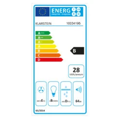 Athena 90 Dunstabzugshaube 90cm 300m³/h 69W Edelstahl -Klarstein Verkaufsgeschäft 10034195 energy label