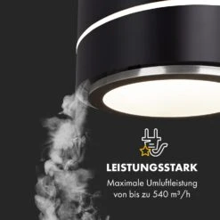 Tron Ambience Inselabzugshaube Ø38cm Umluft 540m³/h LED Schwarz -Klarstein Verkaufsgeschäft 10034213 de 0003 logo