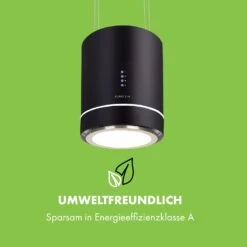 Tron Ambience Inselabzugshaube Ø38cm Umluft 540m³/h LED Schwarz -Klarstein Verkaufsgeschäft 10034213 de 0006 logo