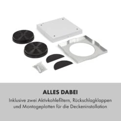 Tron Ambience Inselabzugshaube Ø38cm Umluft 540m³/h LED Schwarz -Klarstein Verkaufsgeschäft 10034213 de 0009 logo