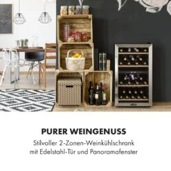 Vinamour 45 DuoWeinkühlschrank 2 Zonen 118 Ltr / 45 Fl 5-18 °C 13 Vinamour 45 DuoWeinkühlschrank 2 Zonen 118 Ltr / 45 Fl 5-18 °C -Klarstein Verkaufsgeschäft 10034216 de 0002 logo