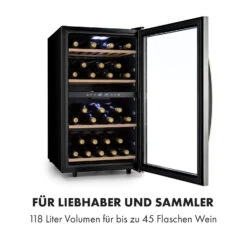 Vinamour 45 DuoWeinkühlschrank 2 Zonen 118 Ltr / 45 Fl 5-18 °C 14 Vinamour 45 DuoWeinkühlschrank 2 Zonen 118 Ltr / 45 Fl 5-18 °C -Klarstein Verkaufsgeschäft 10034216 de 0003 logo