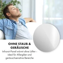 Marvel Mirror Infrarotheizung 300W Wochentimer IP54 Spiegel Rund -Klarstein Verkaufsgeschäft 10034225 de 0005 logo