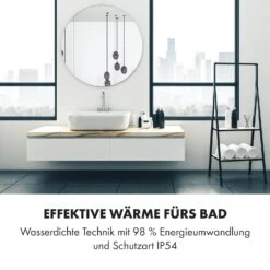 Marvel Mirror Infrarotheizung 300W Wochentimer IP54 Spiegel Rund -Klarstein Verkaufsgeschäft 10034225 de 0006 logo