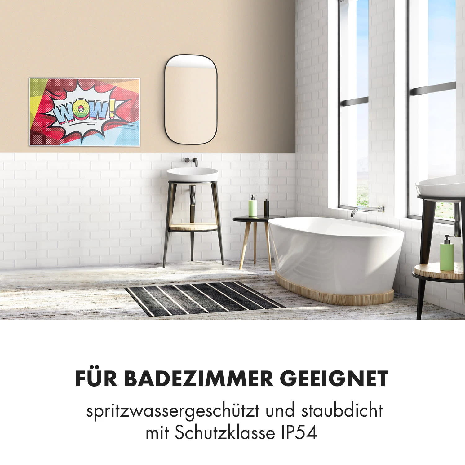 Wonderwall Air Art 60 Infrarotheizung 101x60cm 600W Wandinstallation Fernbedienung 7 Wonderwall Air Art 60 Infrarotheizung 101x60cm 600W Wandinstallation Fernbedienung – Bild 5