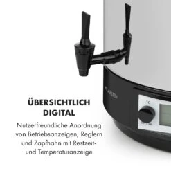 KonfiStar 40 Digital Einkocher Getränkespender 2500W 40L 100°C 180min -Klarstein Verkaufsgeschäft 10034239 de 0006 logo