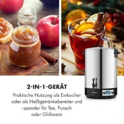 KonfiStar 40 Digital Einkocher Getränkespender 2500W 40L 100°C 180min -Klarstein Verkaufsgeschäft 10034239 de 0007 logo