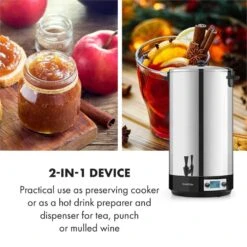 KonfiStar 60 Digital Einkocher Getränkespender 2500W 60L 100°C 180min 15 KonfiStar 60 Digital Einkocher Getränkespender 2500W 60L 100°C 180min -Klarstein Verkaufsgeschäft 10034241 yy 0007 logo Digital Food Preserver 60L