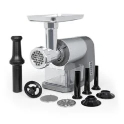 Mett Max Elektrischer Fleischwolf 600W Kupfermotor Aluminium