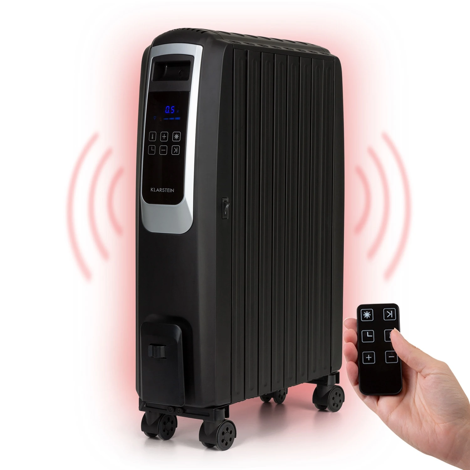 Thermaxx Noir Ölradiator 2500W 10-30° C 24h-Timer Fernbedienung 3 Thermaxx Noir Ölradiator 2500W 10-30° C 24h-Timer Fernbedienung