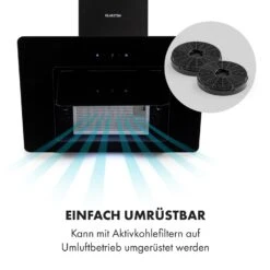 Sofia 60 Dunstabzugshaube Kopffrei 300 M³/h Touch-Control Glasfront -Klarstein Verkaufsgeschäft 10034258 de 0006 logo