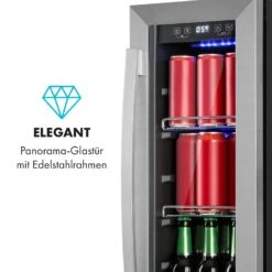 Beerlager 56 Getränkekühlschrank 56l 20 Fl. Glastür Touch-Bedienfeld Edelstah -Klarstein Verkaufsgeschäft 10034269 de 0006 logo