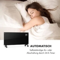 Bornholm Smart Konvektions-Heizgerät | 2000 W | SmartHeat Design: WiFi-Verbindung | LED-Display | 24-h-Timer | 2 Heizstufen: 1000 / 2000 W | IP24: Spritzwassergeschützt | Fernbedienung | Standgerät -Klarstein Verkaufsgeschäft 10034391 de 0004 logo