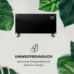 Bornholm Smart Konvektions-Heizgerät | 2000 W | SmartHeat Design: WiFi-Verbindung | LED-Display | 24-h-Timer | 2 Heizstufen: 1000 / 2000 W | IP24: Spritzwassergeschützt | Fernbedienung | Standgerät -Klarstein Verkaufsgeschäft 10034391 de 0007 logo