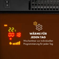 Verbier Elektrischer Kamin Elektrokamin 1000 / 2000 W LED-InstaFire Thermostat Timer Überhitzungsschutz -Klarstein Verkaufsgeschäft 10034396 de 0004 logo