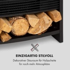 Bergamo Elektrischer Kamin 900/1800W Thermostat Holzoptik -Klarstein Verkaufsgeschäft 10034397 de 0005 logo