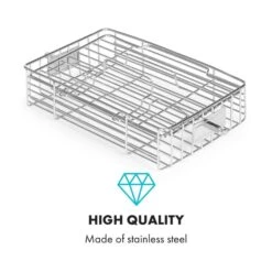 AeroVital Cube Chef Heißluftfritteuse Steak-Käfig Zubehör Edelstahl -Klarstein Verkaufsgeschäft 10034408 yy 0004 logo Klarstein AeroVital Cube Chef Steak Kaefig