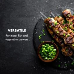 AeroVital Cube Chef Heißluftfritteuse Spießrost Zubehör Edelstahl -Klarstein Verkaufsgeschäft 10034409 yy 0004 logo Klarstein AeroVital Cube Chef Spiessrost