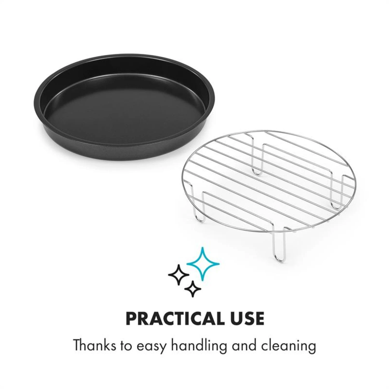 AeroVital Cube Chef Pizzateller Hoher Grilleinsatz Zubehör Edelstahl 6 AeroVital Cube Chef Pizzateller Hoher Grilleinsatz Zubehör Edelstahl – Bild 4