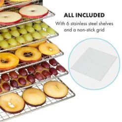 Flavour Dry Dörrautomat Temperatur: 35 - 75 °C Digitaler Thermostat -Klarstein Verkaufsgeschäft 10034423 yy 0005 logo Klarstein Flavour Dry Doerrautomat schwarz