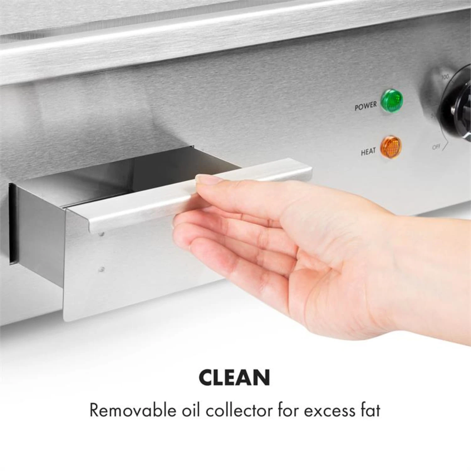 Grillmeile 3000G Elektrogrill 3000W Grillplatte 54,5x35cm Glatt 8 Grillmeile 3000G Elektrogrill 3000W Grillplatte 54,5x35cm Glatt – Bild 6