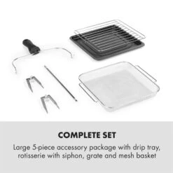 AeroVital Easy Touch Heißluftfritteuse 1700W 14l Timer 16 Programme Schwarz 16 AeroVital Easy Touch Heißluftfritteuse 1700W 14l Timer 16 Programme Schwarz -Klarstein Verkaufsgeschäft 10034452 yy 0007 logo Klarstein AeroVital easy touch Fritteuse schwarz