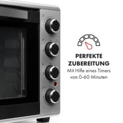 Masterchef 45 Mini-Backofen 45l 2000W 100-230 °C Timer Silber 15 Masterchef 45 Mini-Backofen 45l 2000W 100-230 °C Timer Silber -Klarstein Verkaufsgeschäft 10034497 de 0005 logo