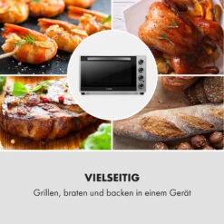 Masterchef 45 Mini-Backofen 45l 2000W 100-230 °C Timer Silber 17 Masterchef 45 Mini-Backofen 45l 2000W 100-230 °C Timer Silber -Klarstein Verkaufsgeschäft 10034497 de 0007 logo