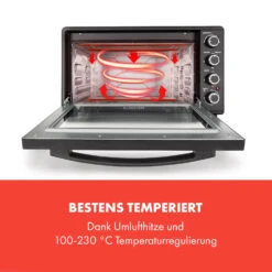 Masterchef 60 Mini-Backofen 60l 2000W 100-230 °C Timer Schwarz -Klarstein Verkaufsgeschäft 10034498 de 0003 logo