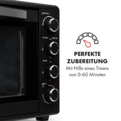 Masterchef 60 Mini-Backofen 60l 2000W 100-230 °C Timer Schwarz -Klarstein Verkaufsgeschäft 10034498 de 0005 logo