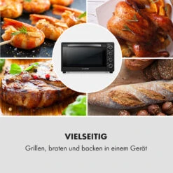 Masterchef 60 Mini-Backofen 60l 2000W 100-230 °C Timer Schwarz -Klarstein Verkaufsgeschäft 10034498 de 0007 logo