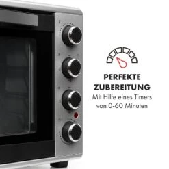 Masterchef 60 Mini-Backofen 60l 2000W 100-230 °C Timer Silber -Klarstein Verkaufsgeschäft 10034499 de 0005 logo