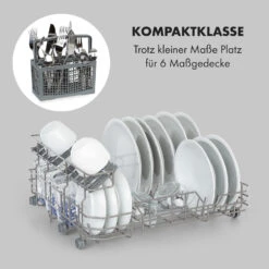 Azuria Geschirrspülmaschine 1380W 6,5L 6 Gedecke Schwarze Glasfront -Klarstein Verkaufsgeschäft 10034510 de 0003 logo