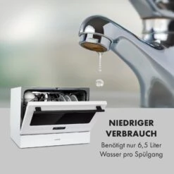 Azuria Geschirrspülmaschine 1380W 6,5L 6 Gedecke Schwarze Glasfront -Klarstein Verkaufsgeschäft 10034510 de 0007 logo