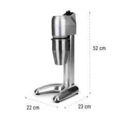 Kraftprotz Milchshake-Mixer Proteinshake 300W Stufenlos Edelstahl -Klarstein Verkaufsgeschäft 10034518 yy 0009 logo Klarstein Pro Kraftprotz Milchshake Mixer silber