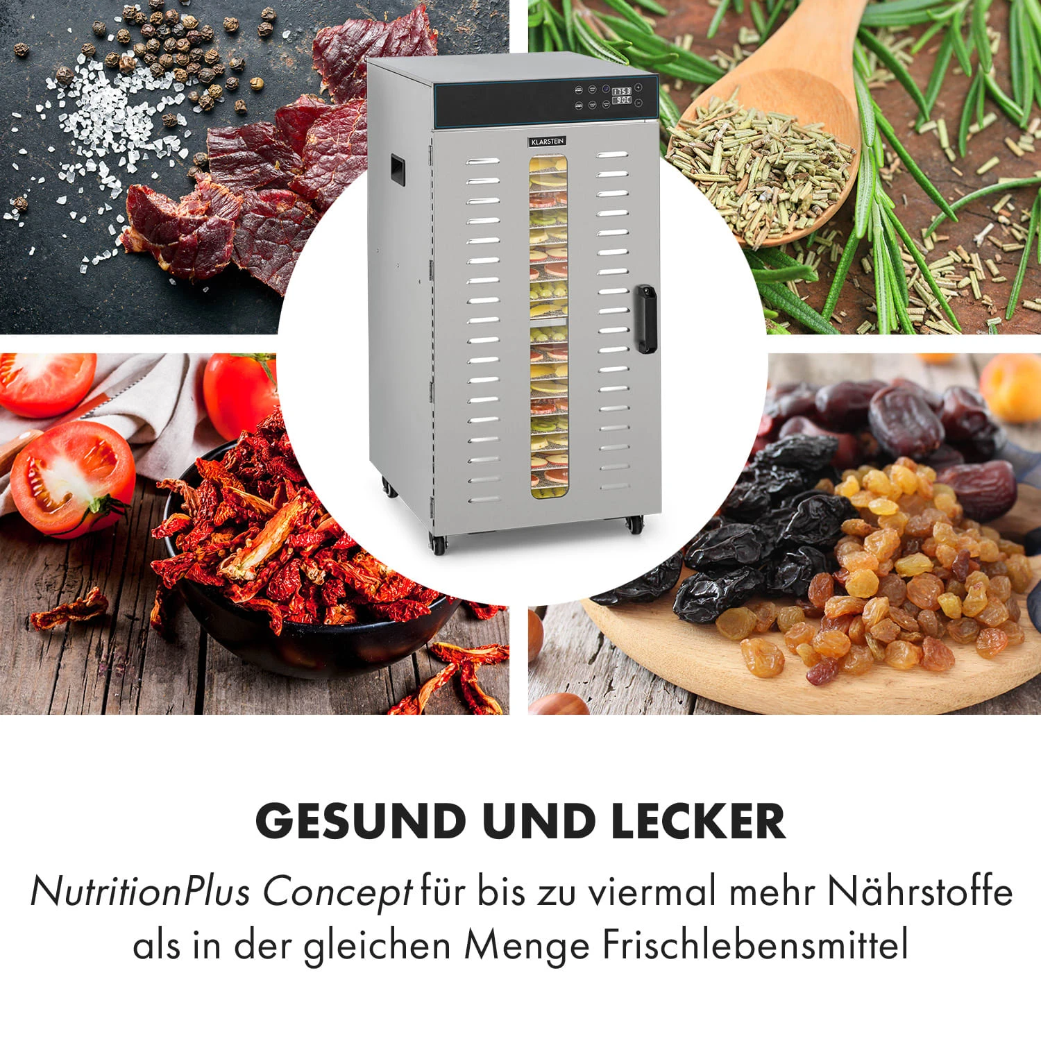 Master Jerky 300 Dörrautomat 2000W 40-90 °C 24h-Timer Edelstahl Silber 7 Master Jerky 300 Dörrautomat 2000W 40-90 °C 24h-Timer Edelstahl Silber – Bild 5