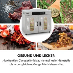 Master Jerky 500 Dörrautomat 3000W 40-90 °C 24h-Timer Edelstahl Silber 14 Master Jerky 500 Dörrautomat 3000W 40-90 °C 24h-Timer Edelstahl Silber -Klarstein Verkaufsgeschäft 10034545 de 0005 logo