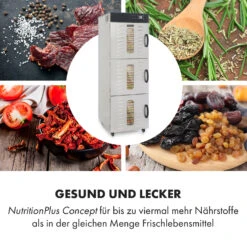 Master Jerky 550 Dörrautomat 2400W 40-90 °C 24h-Timer Edelstahl Silber -Klarstein Verkaufsgeschäft 10034546 de 0005 logo