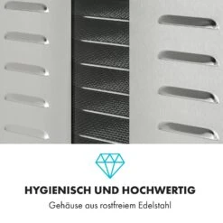 Master Jerky 550 Dörrautomat 2400W 40-90 °C 24h-Timer Edelstahl Silber -Klarstein Verkaufsgeschäft 10034546 de 0007 logo