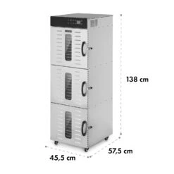Master Jerky 550 Dörrautomat 2400W 40-90 °C 24h-Timer Edelstahl Silber -Klarstein Verkaufsgeschäft 10034546 yy 0008 dimensions