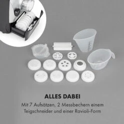 Pastamania Nudelmaschine 260W 7 Aufsätze 500 G 60 DB LED 15 Pastamania Nudelmaschine 260W 7 Aufsätze 500 G 60 DB LED -Klarstein Verkaufsgeschäft 10034566 de 0006 logo